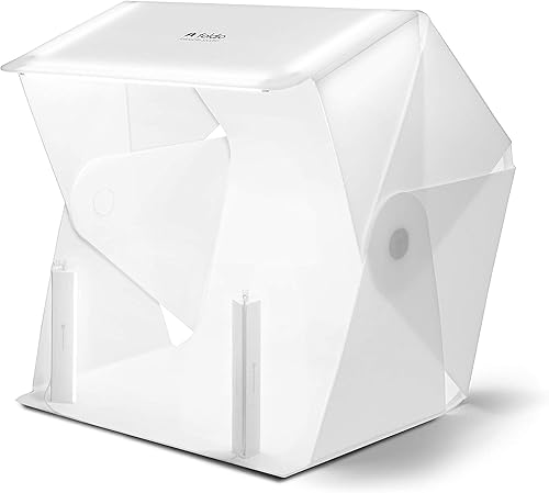 Miniatura 2 de Foldio3 + barras de halo + TRIPOD50V (caja de luz portátil plegable todo en uno de 25 pulgadas para estudio de sesión de fotos con kit de