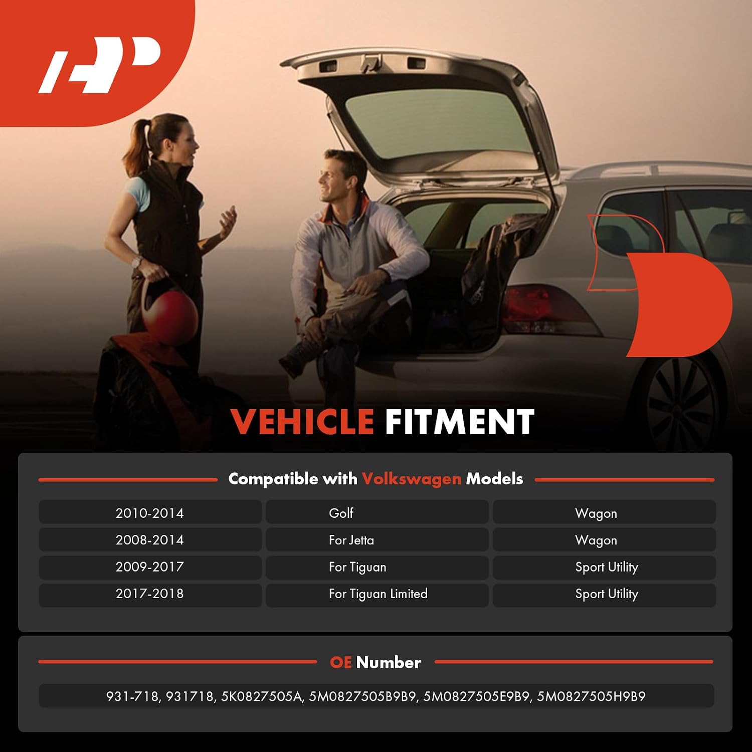 A-Premium Trunk Latch Actuator Compatible with Volkswagen Jetta 2008-2014, Tiguan 2009-2017, Golf 2010-2014, Tiguan Limited 2017-2018, Liftgate Lock Actuator