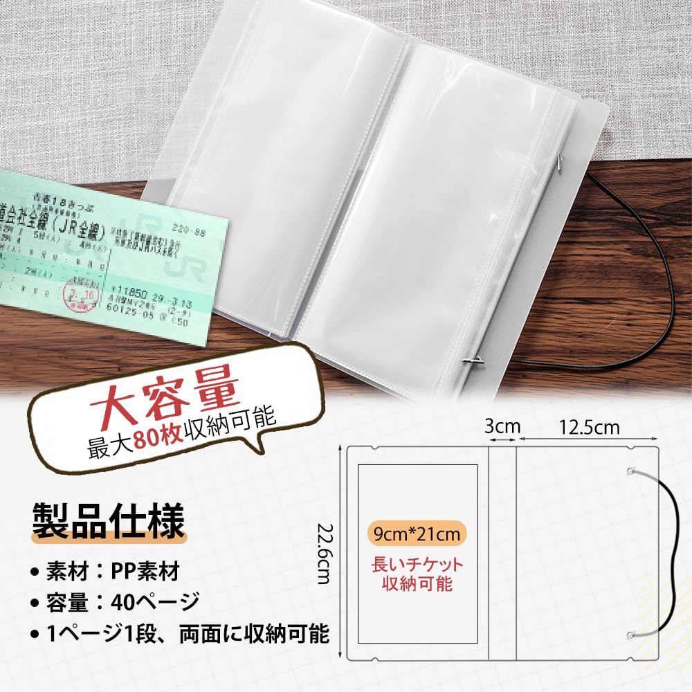 Amazon.co.jp: UrbanPulse チケットファイル チケット 収納 ホルダー