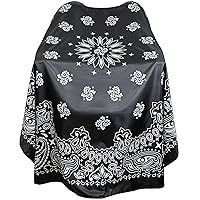 Vista 10 de Capa de Barbero para Hombres, Capa de Corte de Cabello con Broches, Capa de Corte Profesional de Salón, Delantal Grande Impermeable de Peluquería