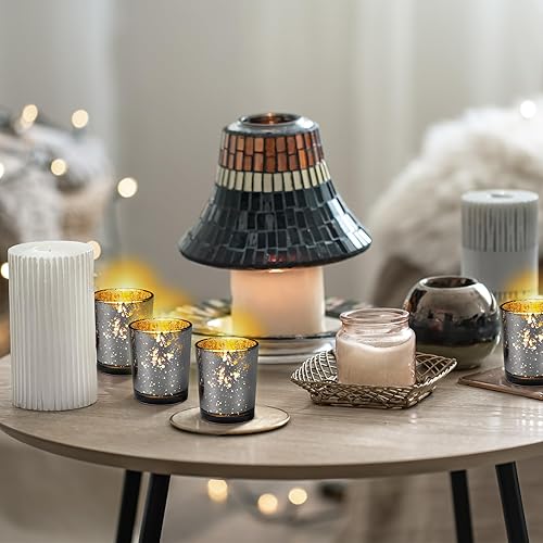 Miniatura 4 de Raiten 50 portavelas votivas de vidrio a granel, portavelas para velas de té, centro de mesa de boda, centro de mesa para el hogar, cumpleaños,