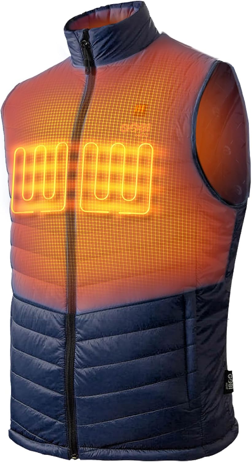 Dune Men's Heated Vest - 10 hrs of Heat | With Battery & Charger | Machine Washable