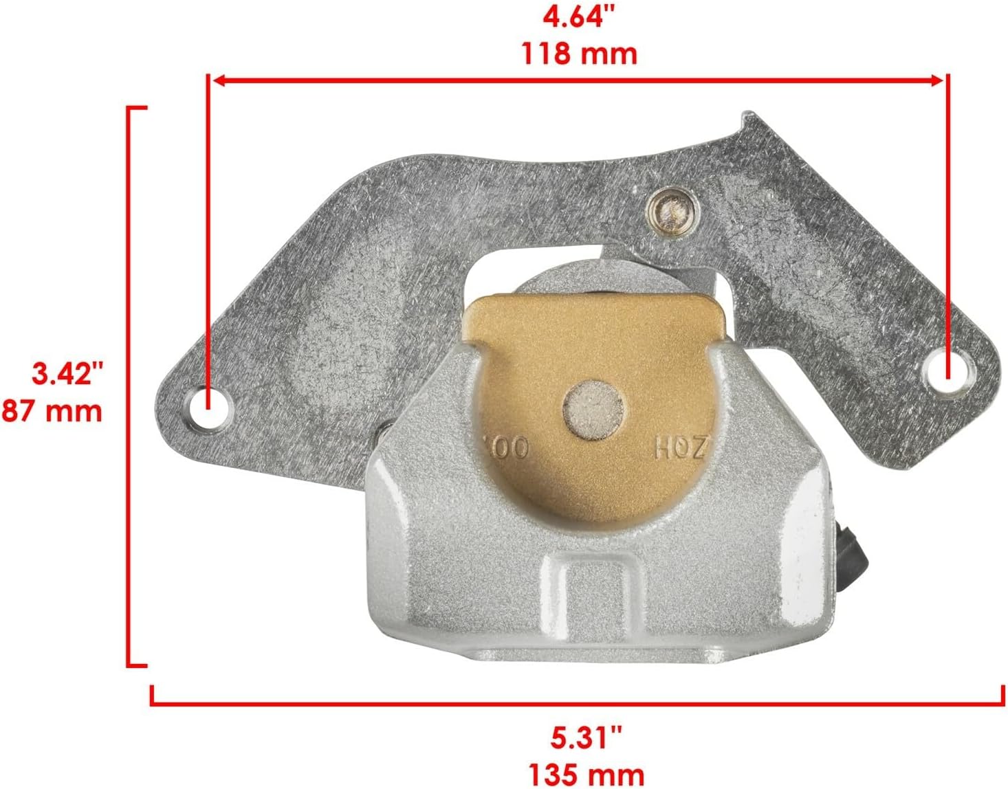 Powersports Replacement Parts for Brake Caliper Right Front W/Disc & Studs For Honda Rubicon TRX520FE 2020-2023 Mod-C33C-66264