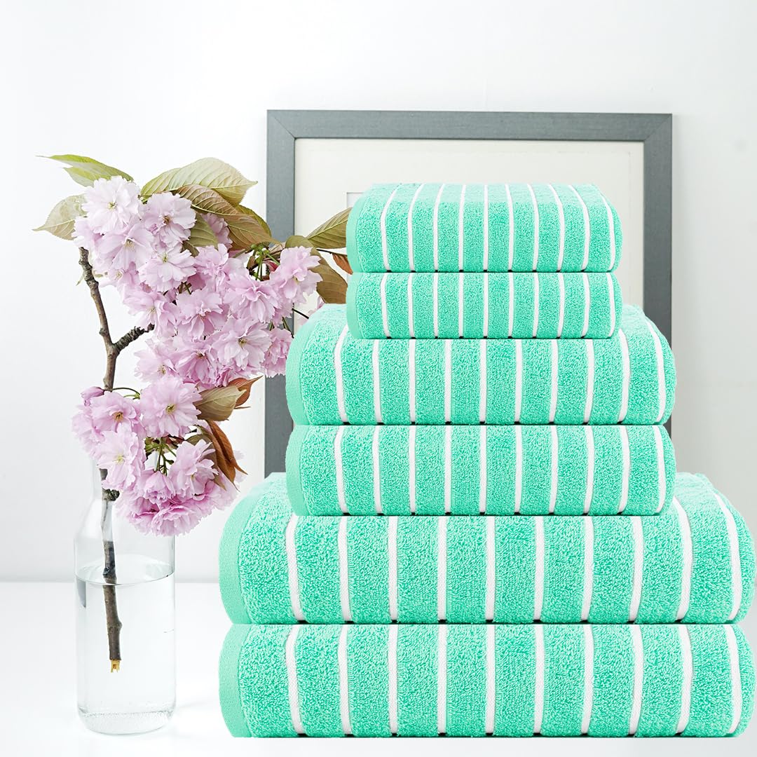 Set Asciugamani CASA COPENHAGEN 6 Pezzi - Cotone Egiziano 600 G/m&sup2;, Colore Viola