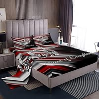 Vista 71 de jejeloiu Sea Turtle Sheet Set Ocean Creature Themed Sheets with Deep Pocket Fitted Sheet Sea Underwater World Bed Sheets Set Bed Reptile Tortoise