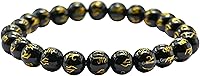 Vista 606 de Amazing Gemstone Pulsera de cristal para mujeres y hombres, pulsera de cristal curativo de protección, pulsera elástica con cuentas de piedras