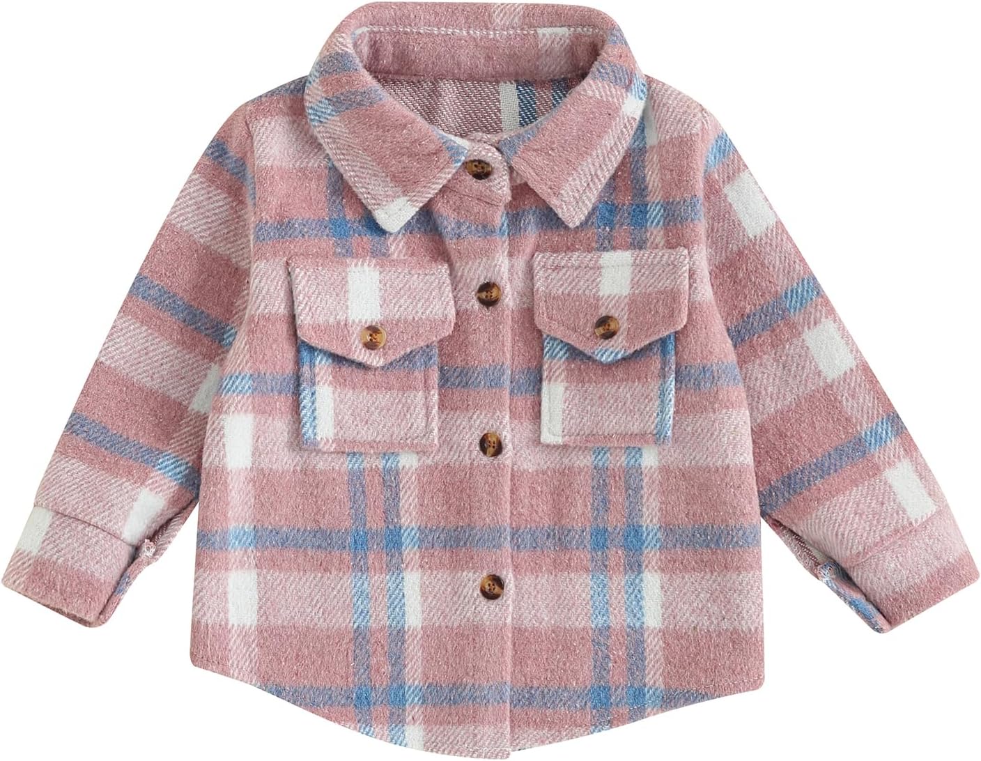 MERSARIPHY Baby Boy Flannel Shirt Toddler Plaid Shirt Baby Button Down Jacket Coat Infant Fall Outfits