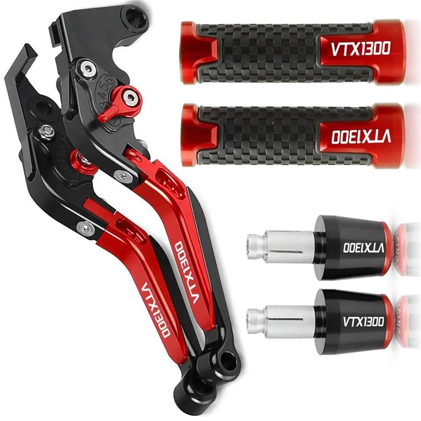Leviers d'embrayage pliables Honda VTX 1300 avec embouts anti-vibration