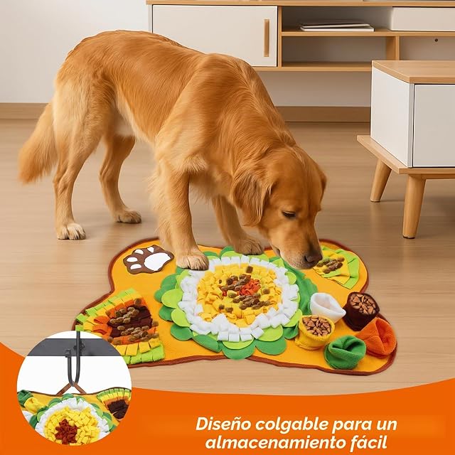 Foto 5 de 8 de Alfombra Olfato Perro, Juguete Interactivo para Perros, Snuffle Mat Alfombra Olfativa para Perros y Gatos