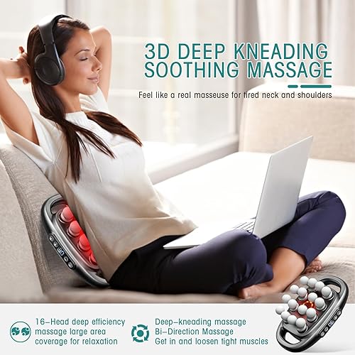 Miniatura 2 de 16-Drive 8-Head Massage Gun Set, 8 Head Massage Gun Deep Tissue, New Upgrade Needsary Massager,Neck Massager, with 16 Massages Heads 3 Modes & 30