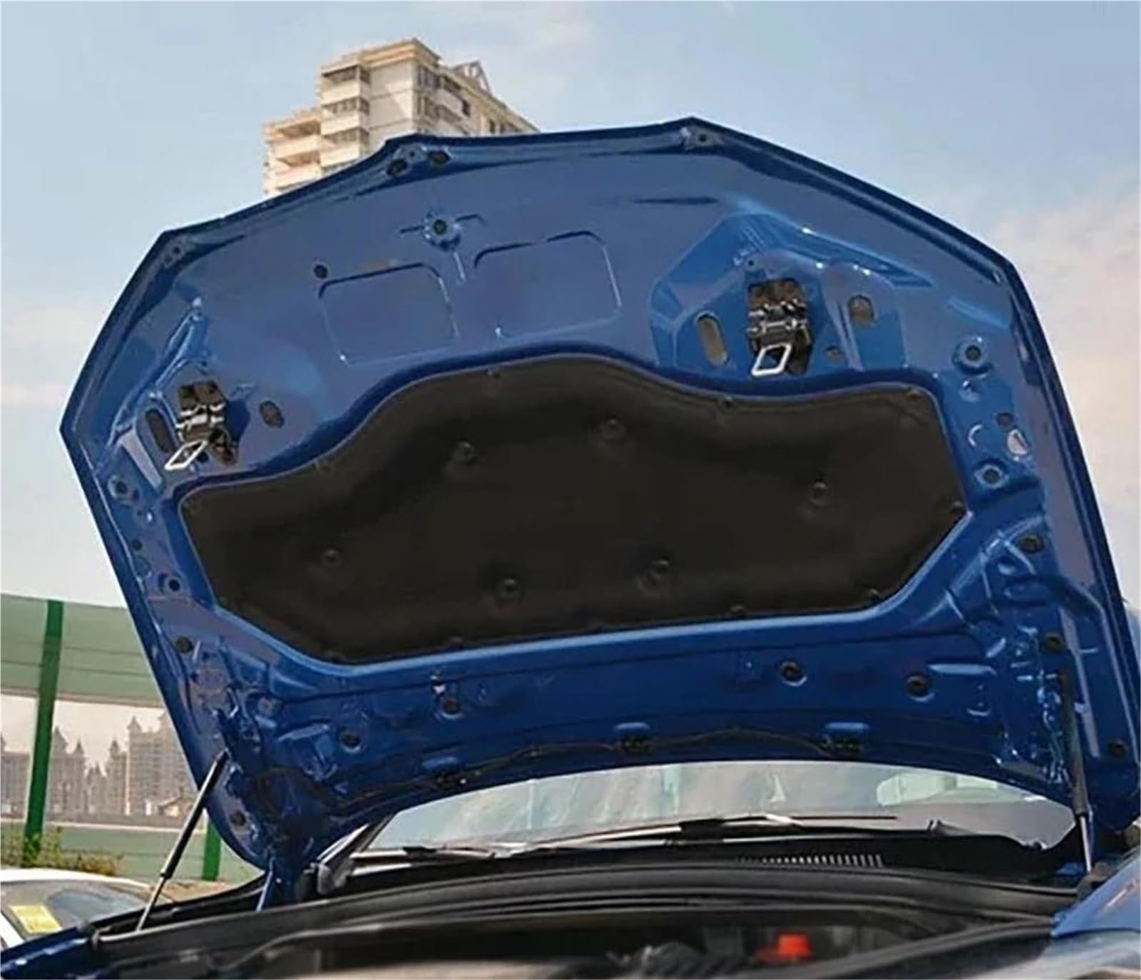 for BMW, X1 F48 2019-2023 Tappetino isolante in cotone for cofano motore anteriore auto, tappetino riscaldante in schiuma di cotone insonorizzato con fibbia tappetino riscaldante per vano mo