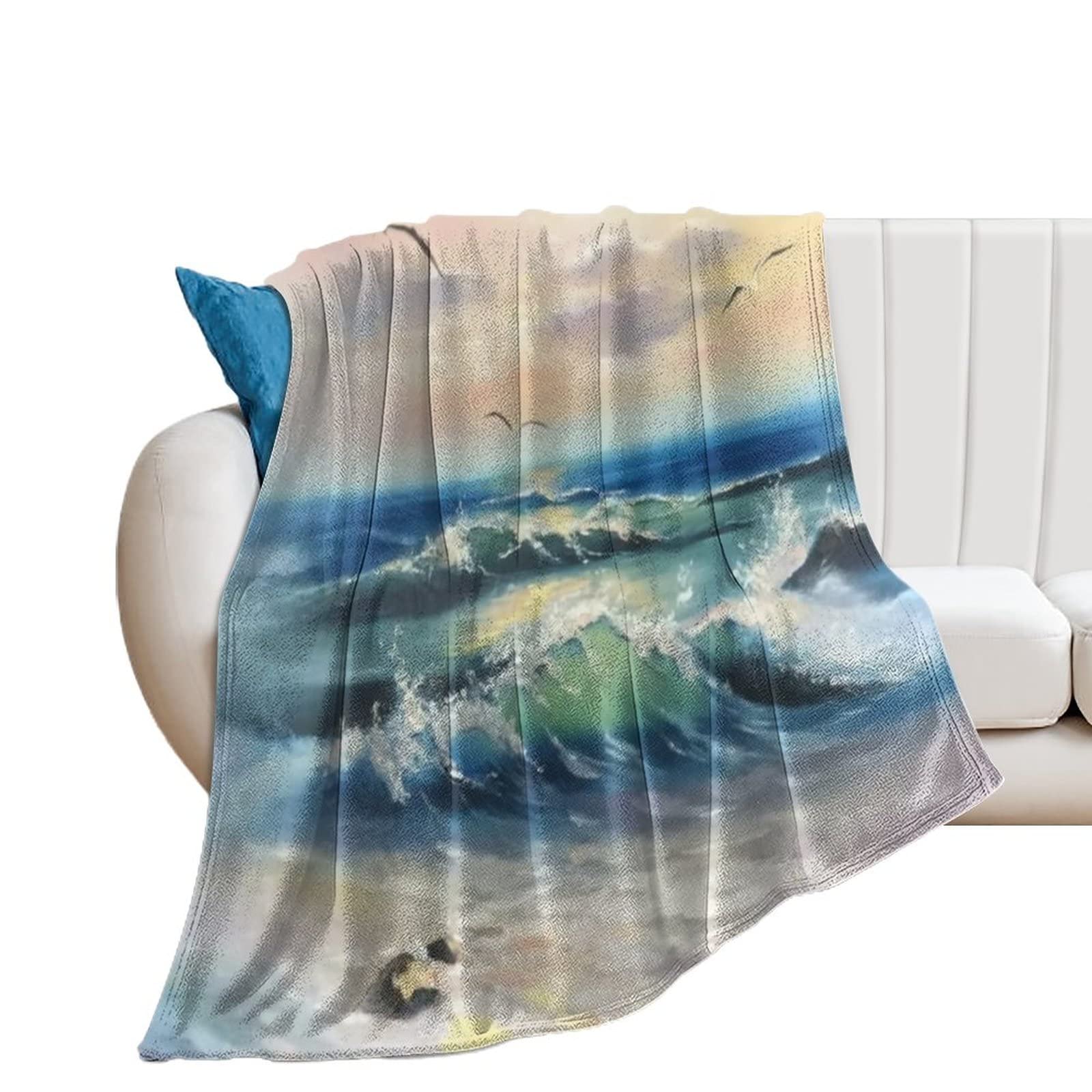 Couverture de lit en flanelle douce contre le froid de la climatisation