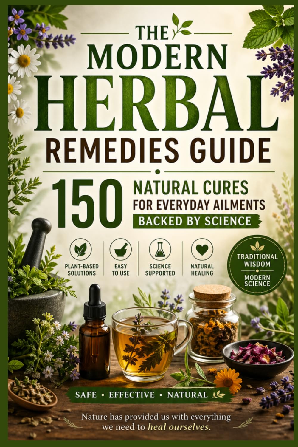 The Modern Herbal Remedies Guide: 150 Natural Cures for Everyday Ailments Backed by Science