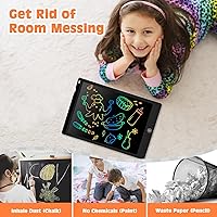 Vista 7 de cimetech Tableta de escritura LCD, juguetes y regalos para niños de 3 a 8 años, niños o niñas, lápiz de dibujo de 12 pulgadas de color para niños
