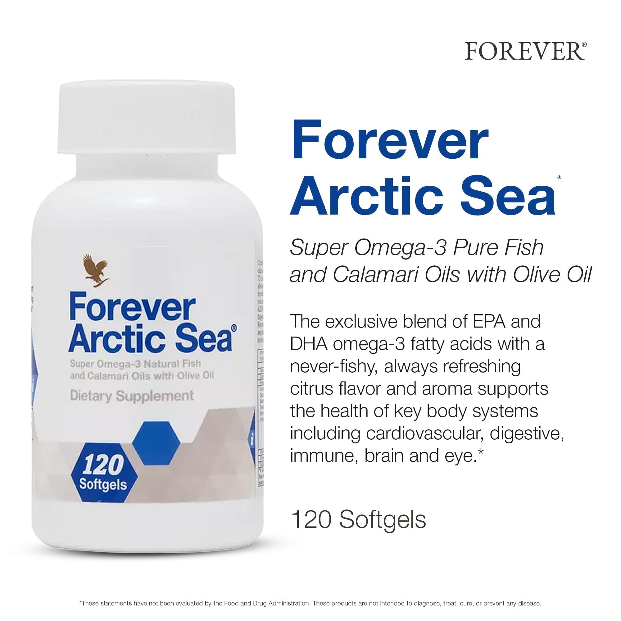 Forever Living Arctic Sea Omega-3 Fish Oil Supplement, 120 Softgels — Amazon image 2