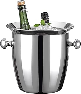 Ice Buckets - Ice Buckets for Parties, Stainless Steel Material, Well Made Champagne Bucket Keeps Ice Frozen Longer, for C...