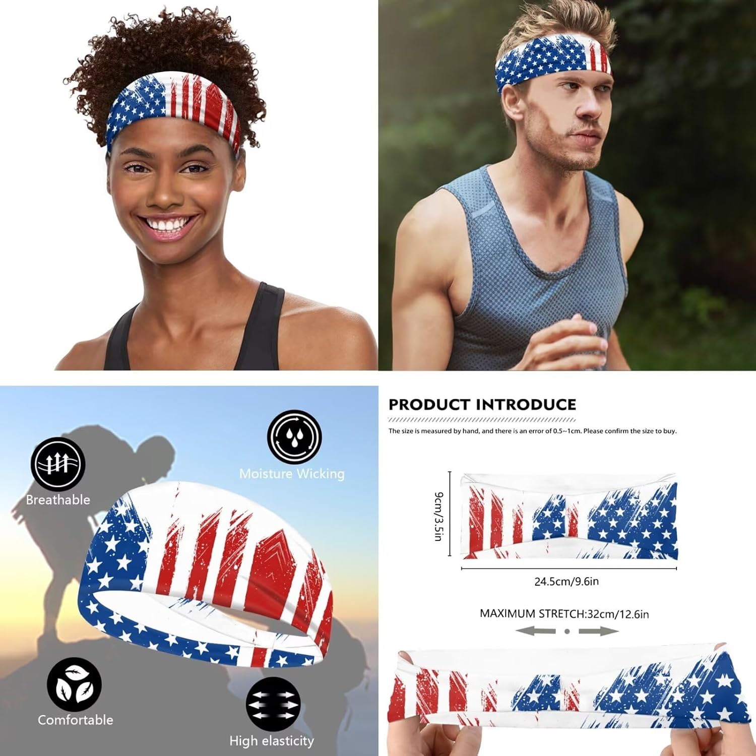 5 Pieces Athletic Visor Sun Sports Visor Hat Horse Racing Cap Headbands Arm Cooling Sleeves for Men Women