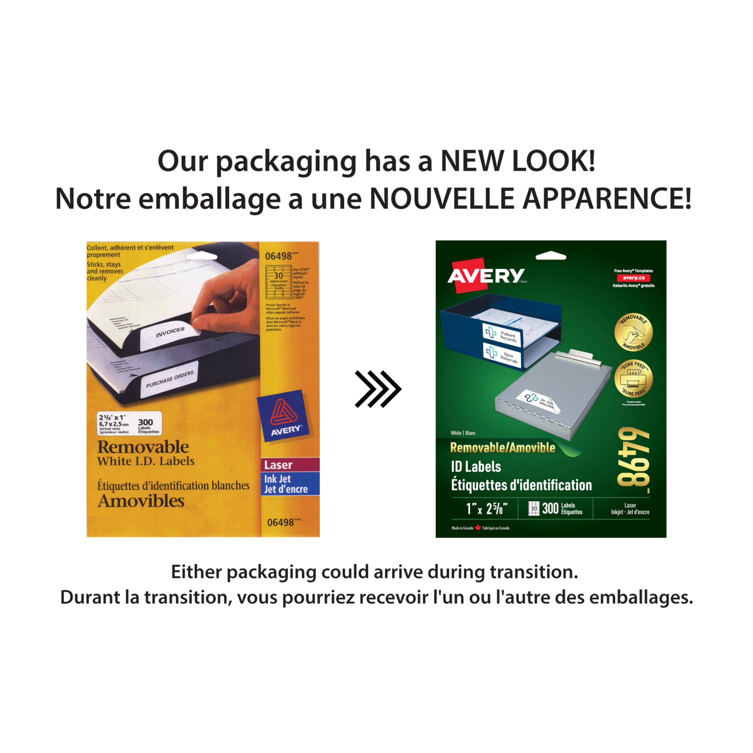 Avery Removable Labels 5/8 X 7/8 - 1,050 White Blank Labels For Organization