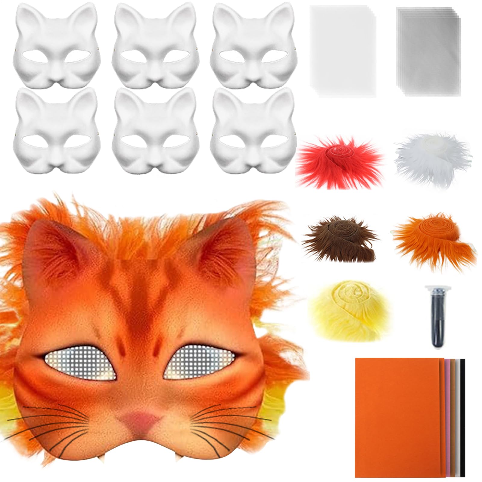 Amazon.co.jp: [Jnilepfd] 猫マスクキット - 仮面製作キット