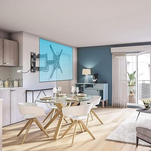 Miniatura 2 de NB North Bayou Soporte de pared para TV, soporte de pared de movimiento completo para la mayoría de televisores de 32 a 55 pulgadas, pantalla