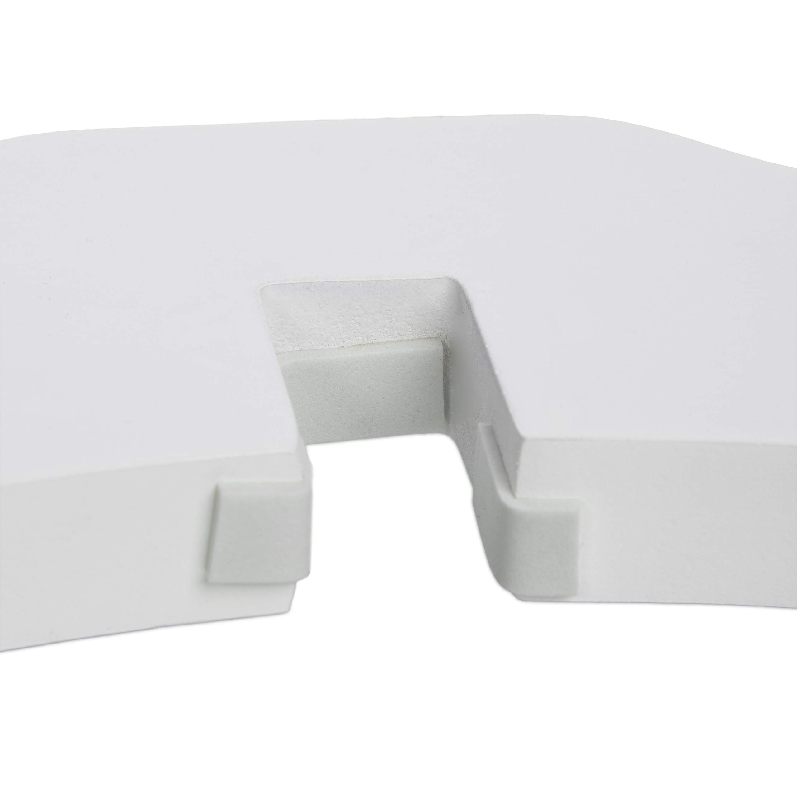 Relaxdays Barrera de Seguridad, Reja Ajustable para Perros, 1 Ud., 70x206,5 cm, Protector de Chimenea, MDF, Blanco