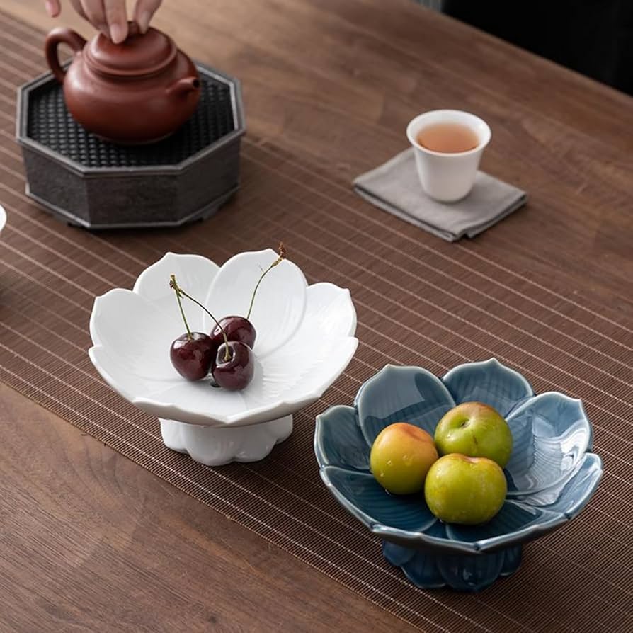 フルーツ バスケット　陶器 Amazon | Penaecoro フルーツバスケット 蓮華型 フルーツ皿 陶磁器