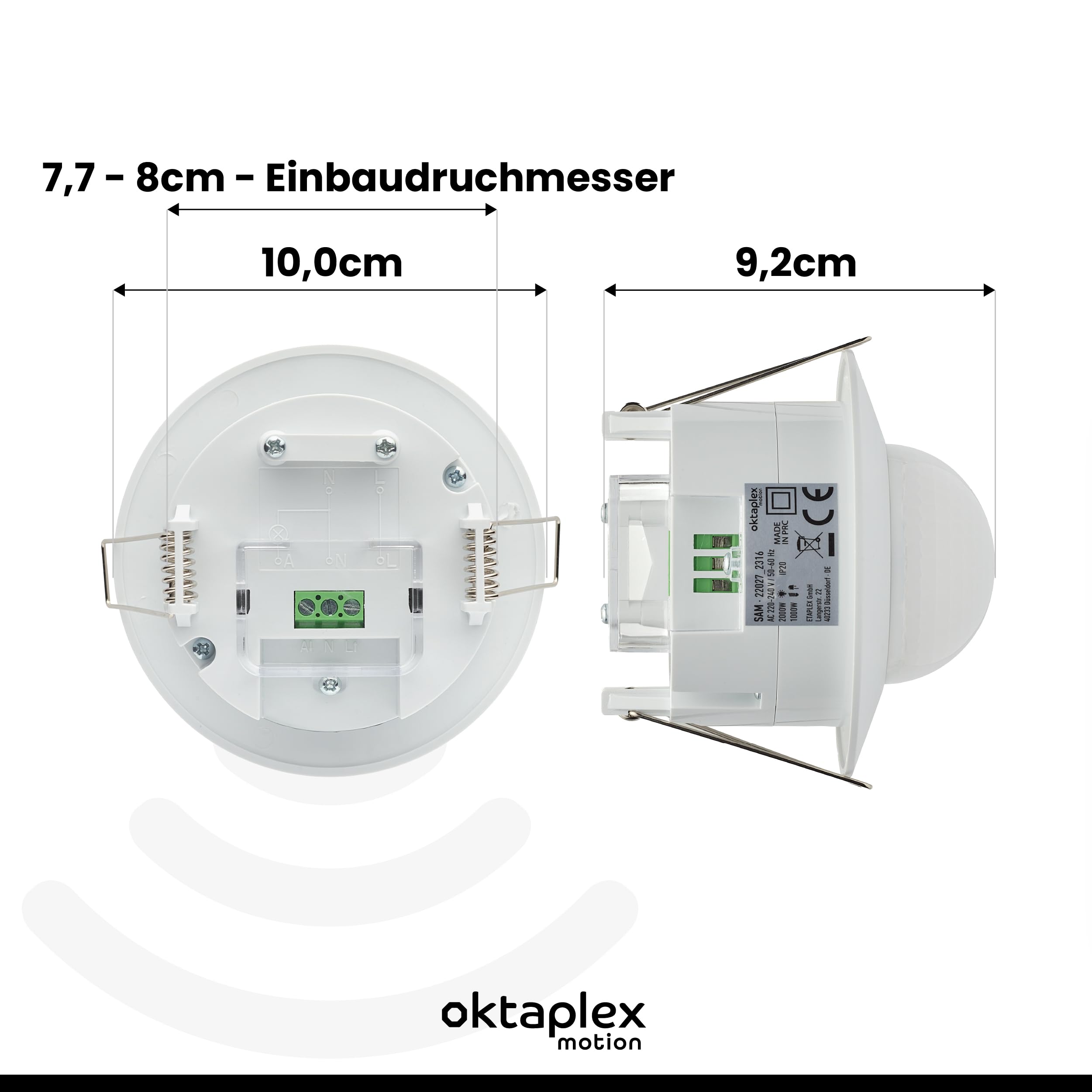 Oktaplex Motion Sam Built-in Sensor 360° Including Remote Control - View #7