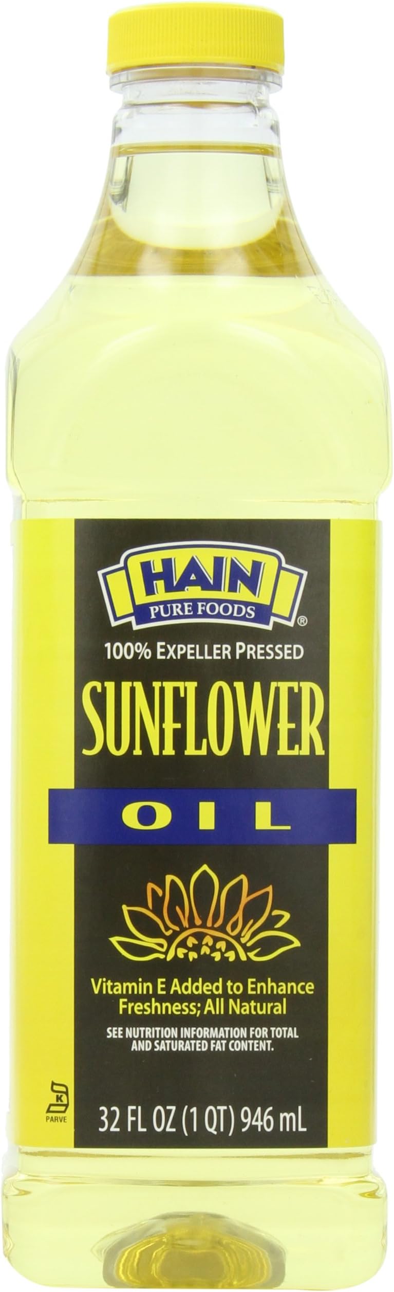 Hain Pure Foods Sunflower Oil, 32 Ounce