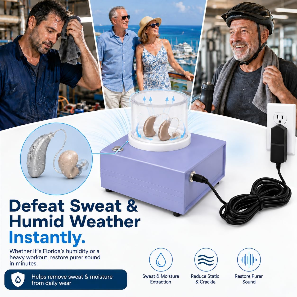 Martronic Hearing Aid Dryer Vacuum Dehumidifier