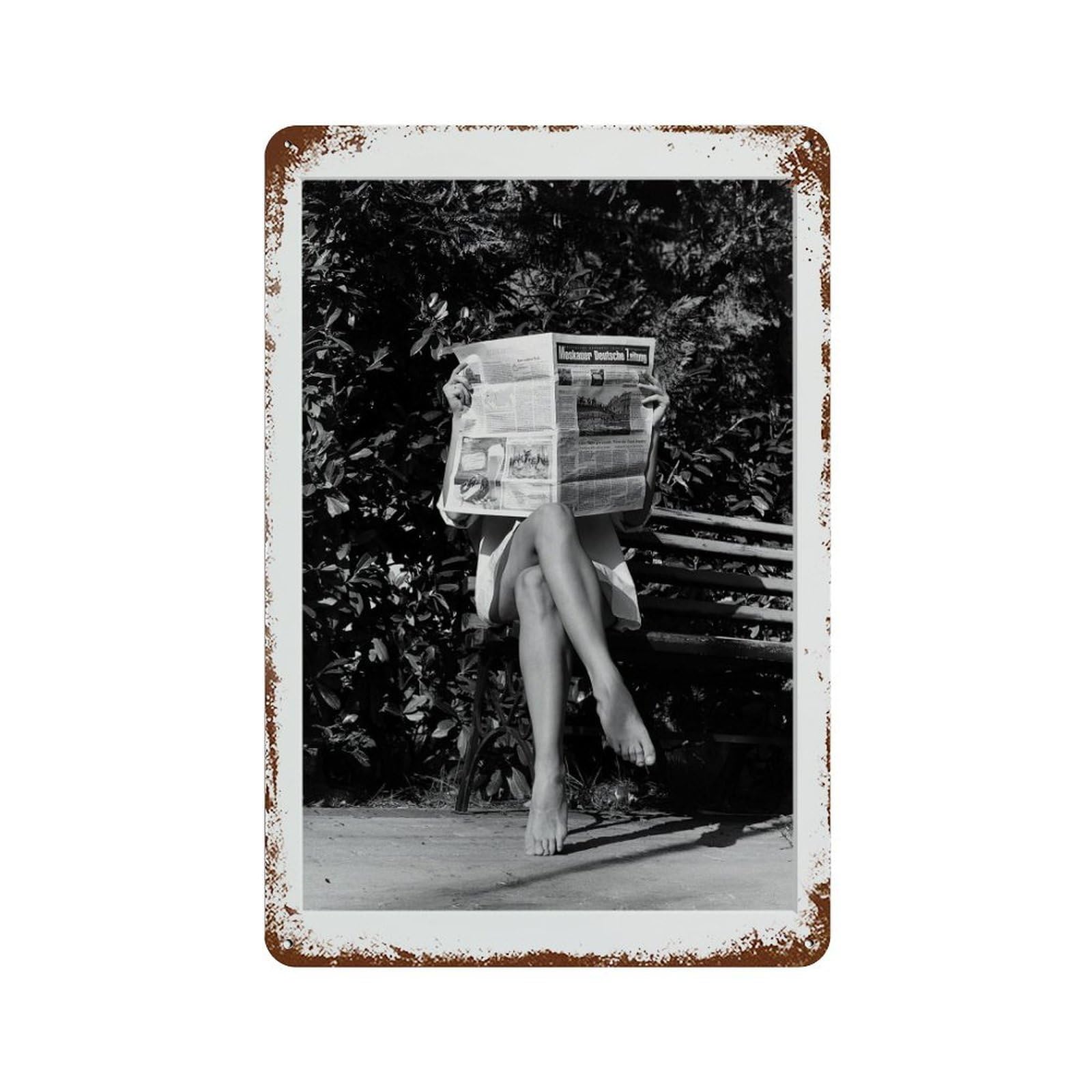 xiaoxiaoshen Newspaper S, Photography Wall Decor Art Metal Tin Poster Modern Home Decor Art Home Bar Shop Decorations Vintage Sign 30x20cm