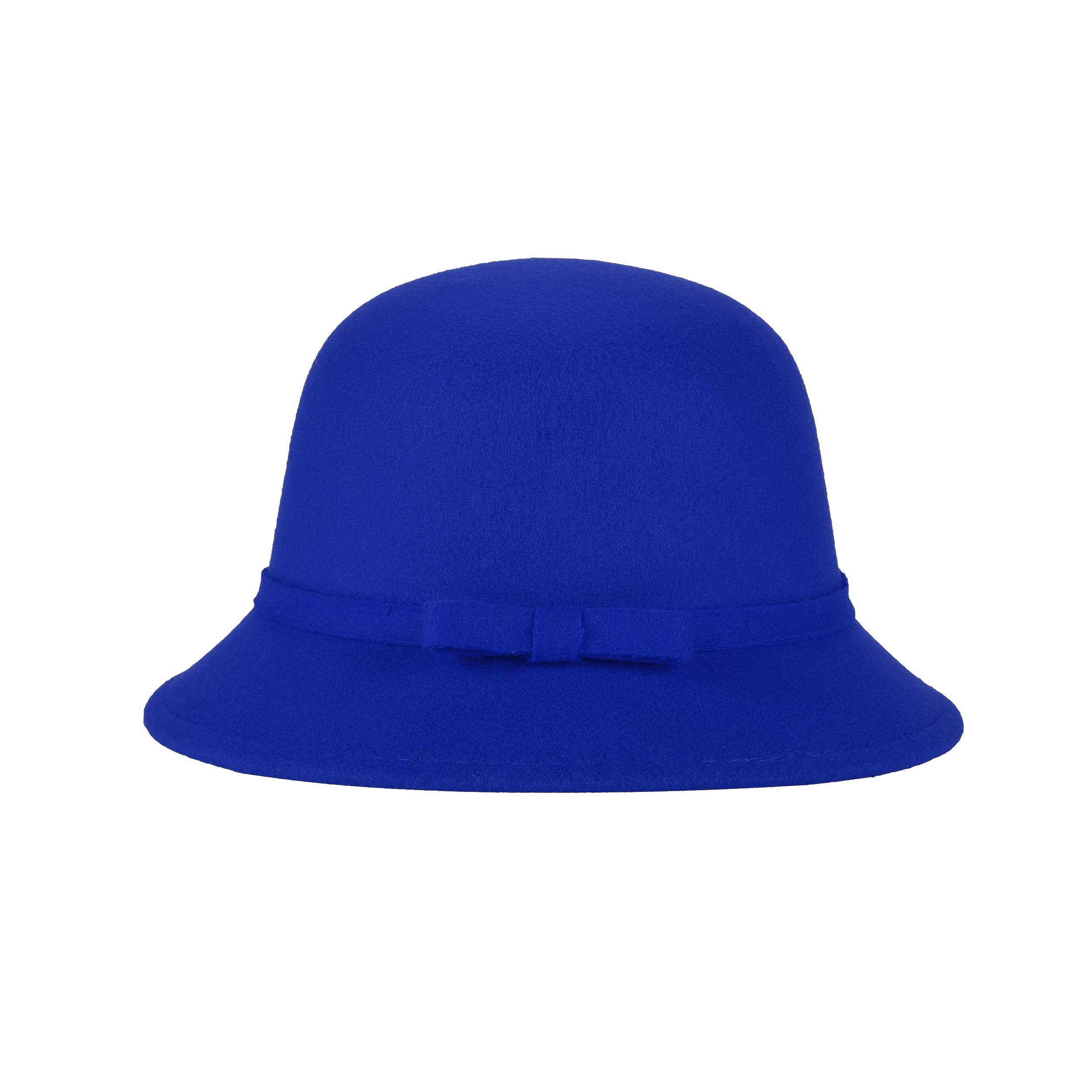UltraKey Chapeau de Feutre pour Femmes, Réglable en Daim Vintage Réglable avec Bowknot