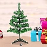 eCraftIndia Green Artificial Christmas Tree 2 Feet Xmas Pine Tree with Plastic Stand | Christmas Tree for Table Home Living Room Office Church Decor | Merry Christmas Decorations Items for Home