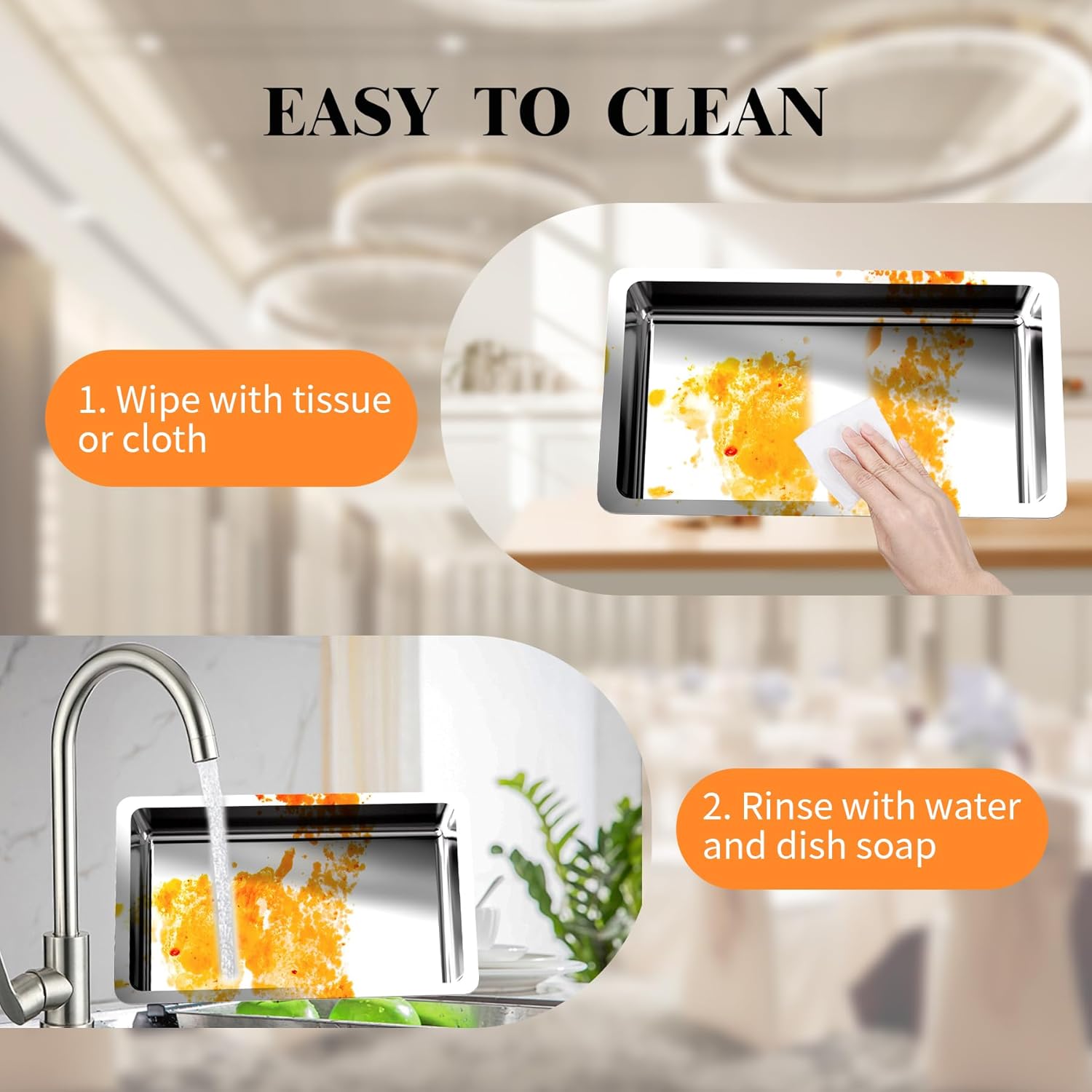 YLGJ&TIDY Chafing Dishes for Buffet set of 4 Food Warmers for Parties, Buffet Servers and Warmers,Semi Gold Chafing Dish Buffet Set, Elegant Catering Supplies Buffet Display Set