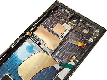 Screen Replacement for Samsung Galaxy S23 Ultra 5G S918B S918B/DS S918U S918Ul S918W S918E S9168/DS 6.8 Inch with Frame and Back Cover Display Touch Digitizer Assembly (Black)