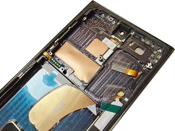 Screen Replacement for Samsung Galaxy S23 Ultra 5G S918B S918B/DS S918U S918Ul S918W S918E S9168/DS 6.8 Inch with Frame and Back Cover Display Touch Digitizer Assembly (Black)