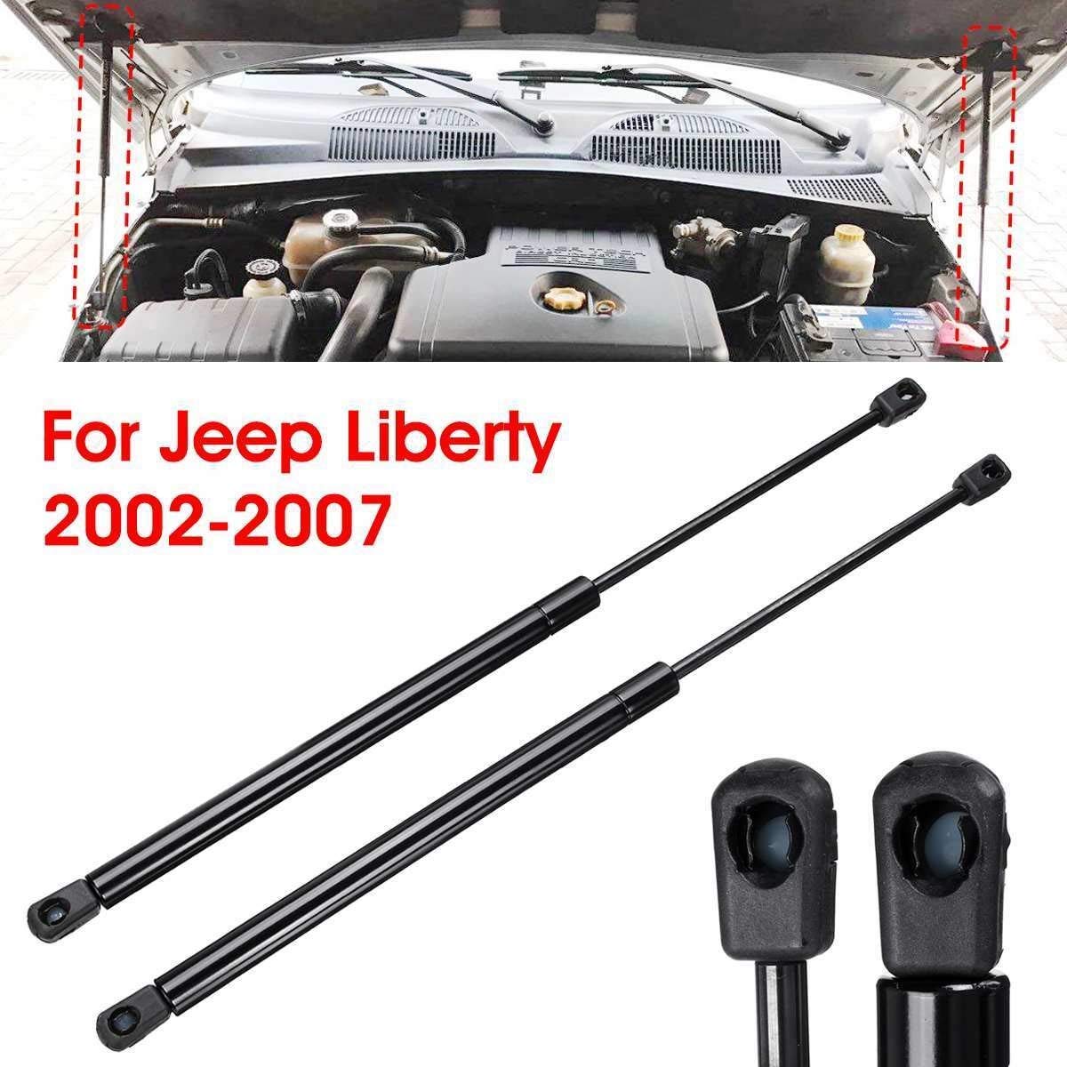 1 Paio di ammortizzatori di Supporto per Molla a Gas per Cofano Anteriore Adatto per Jeep Liberty 2002 2003 2004 2005 2006 2007
