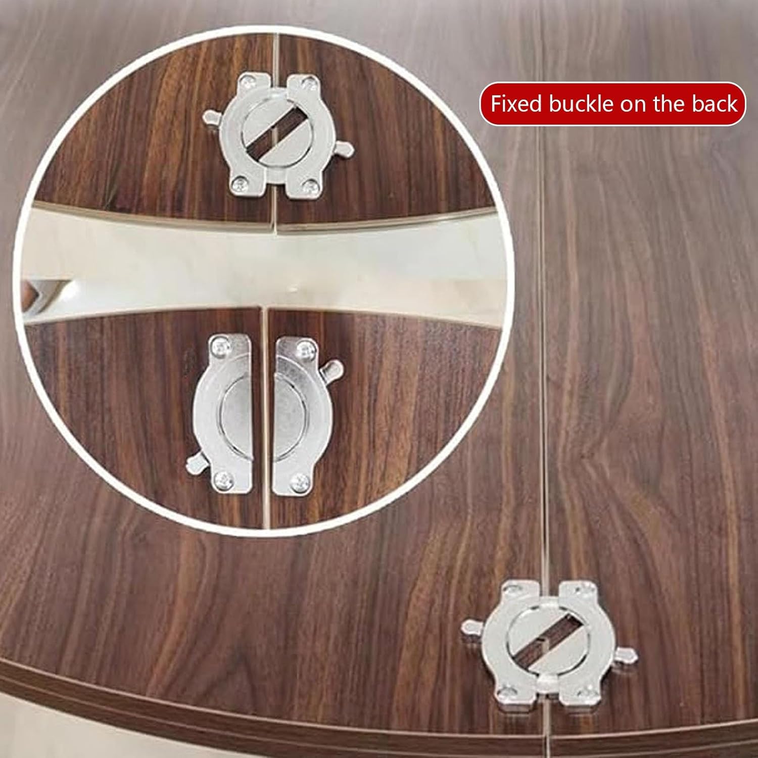 Large Round Foldable Table Top, Space Saving Temporary Folding Desktop Extender, Wood Replace Meeting Seminar Tabletop, Catering Banquet Party Tabless(51in/130cm)
