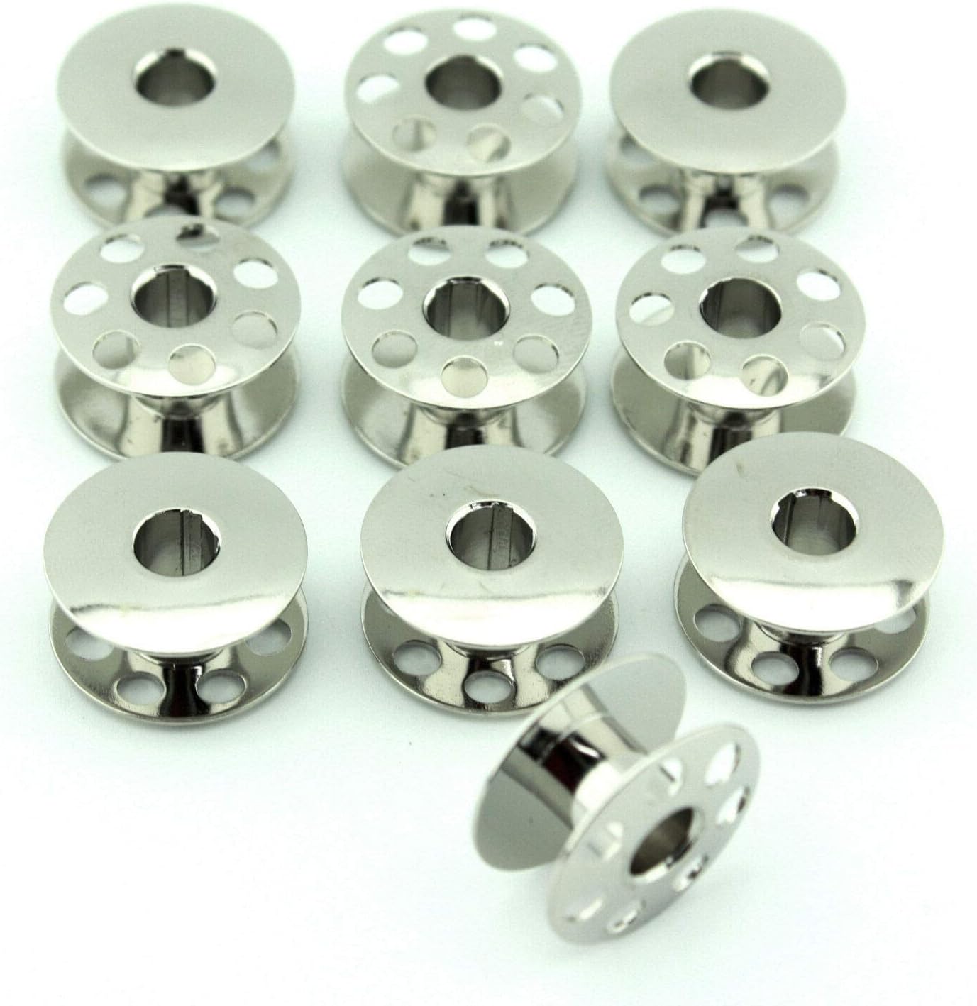Cutex 10 Pk. Metal Bobbin Compatible Part Number #426000 for Many Elna & White Sewing Machines