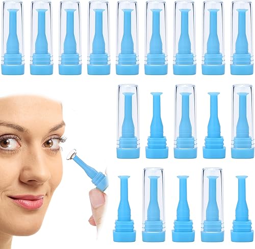 10 piezas de herramienta de extracción de lentes de contacto duras para lentes RGP y esclerales - ventosa de émbolo (verde)