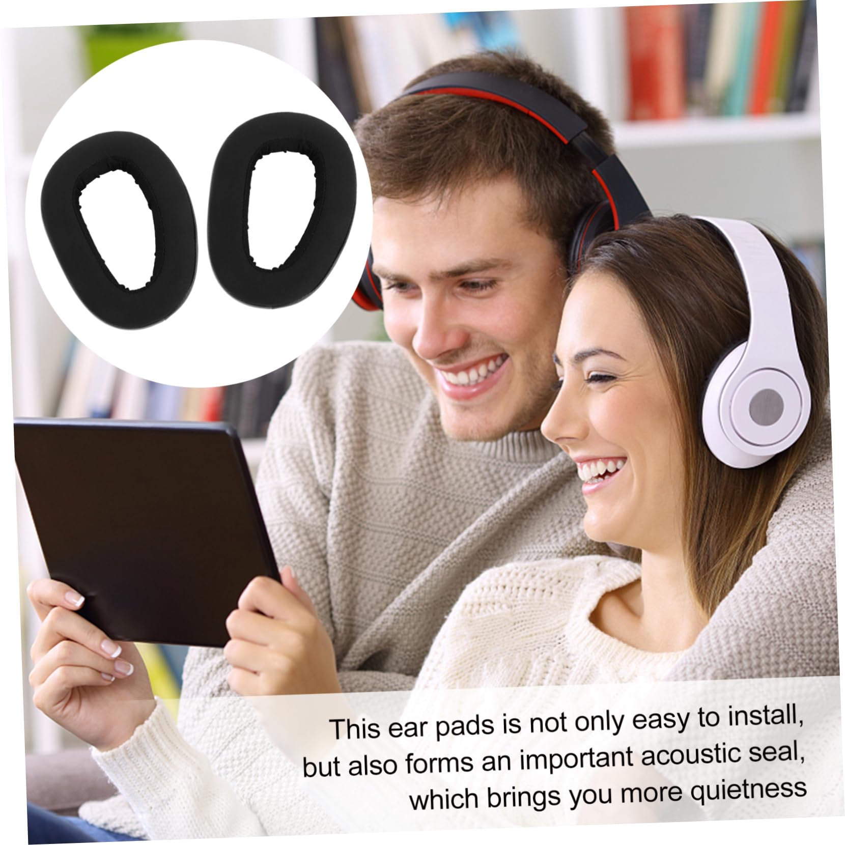 BESTonZON 3paia Auricolari Per Cuffie Comfort Sostituzione Facile Per Padiglioni Usurati