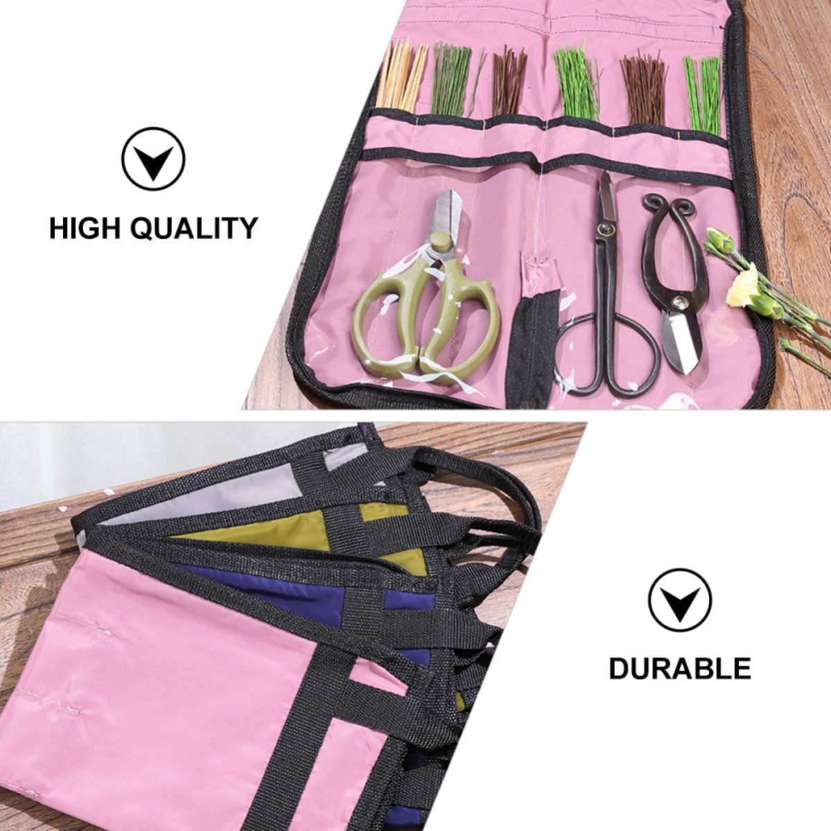 Pink Oxford Cloth Flower Arrangement Tools Storage Bag for Florists image 3