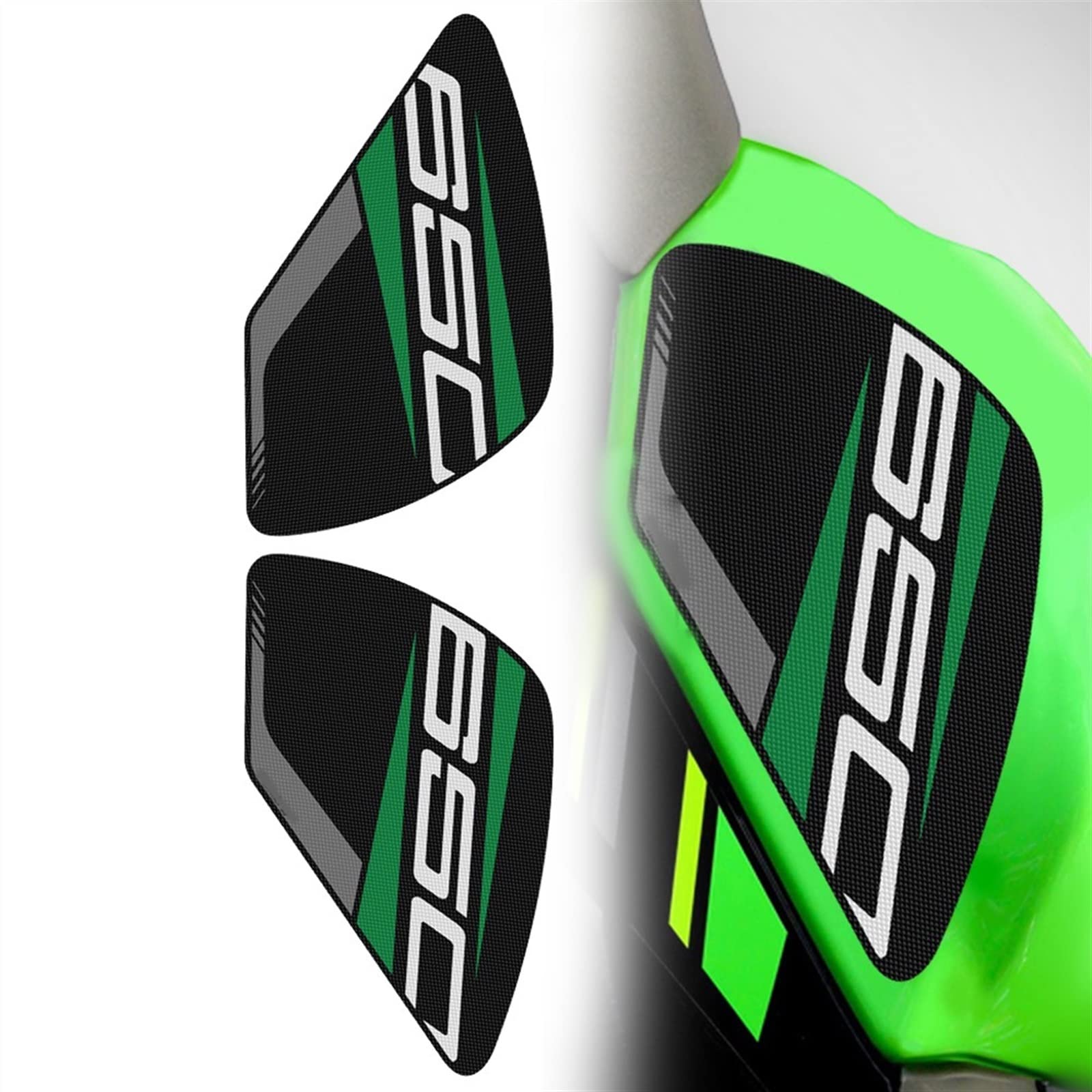 Pad réservoir moto Ninja 650 anti-dérapant en caoutchouc premium