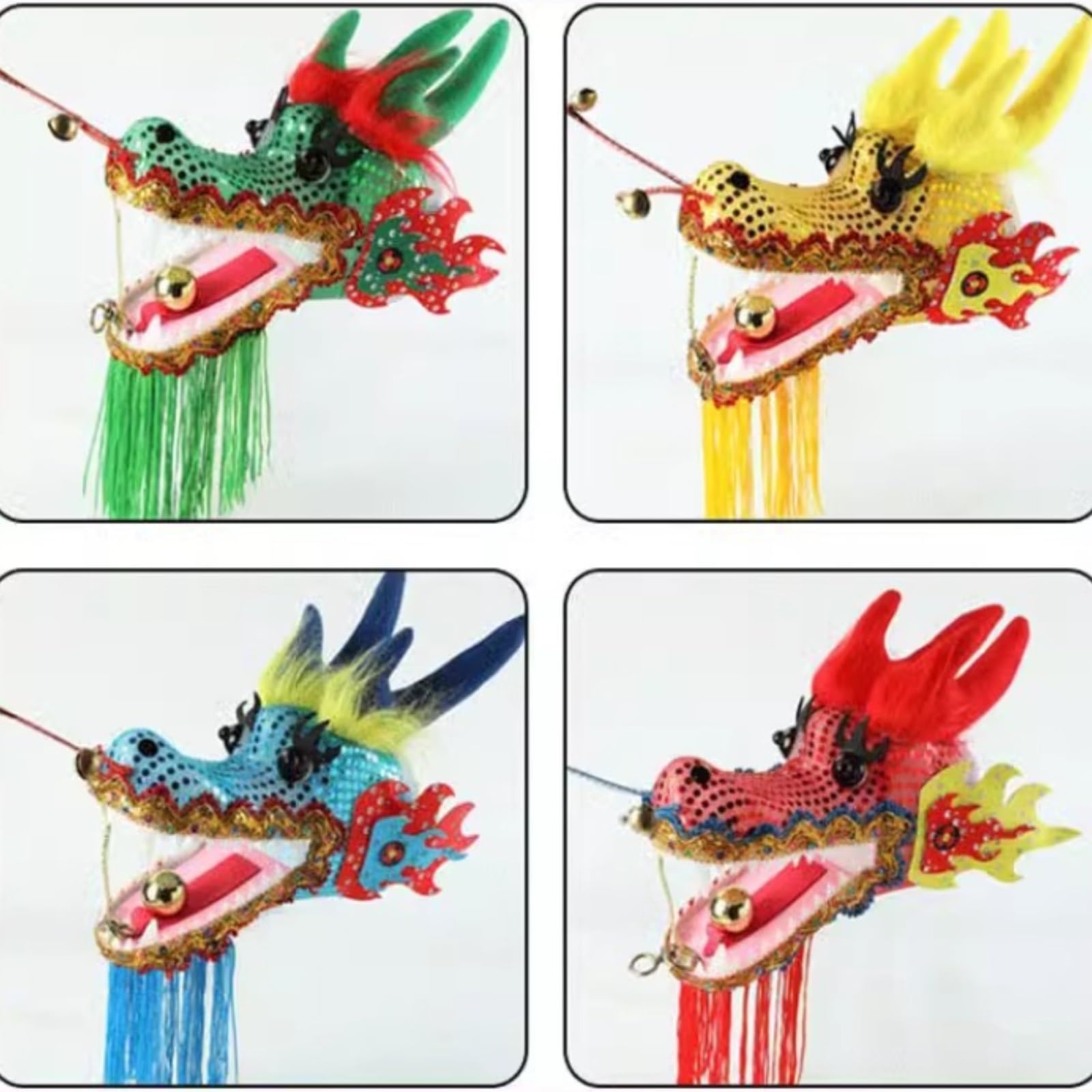 Drago Cinese per Feste 3D Dragon Dance Ribbon Streamer Drago E Leone Danza Puntelli Fitness All'aperto Feste Cinesi in Italia(Blue,12 Meters)