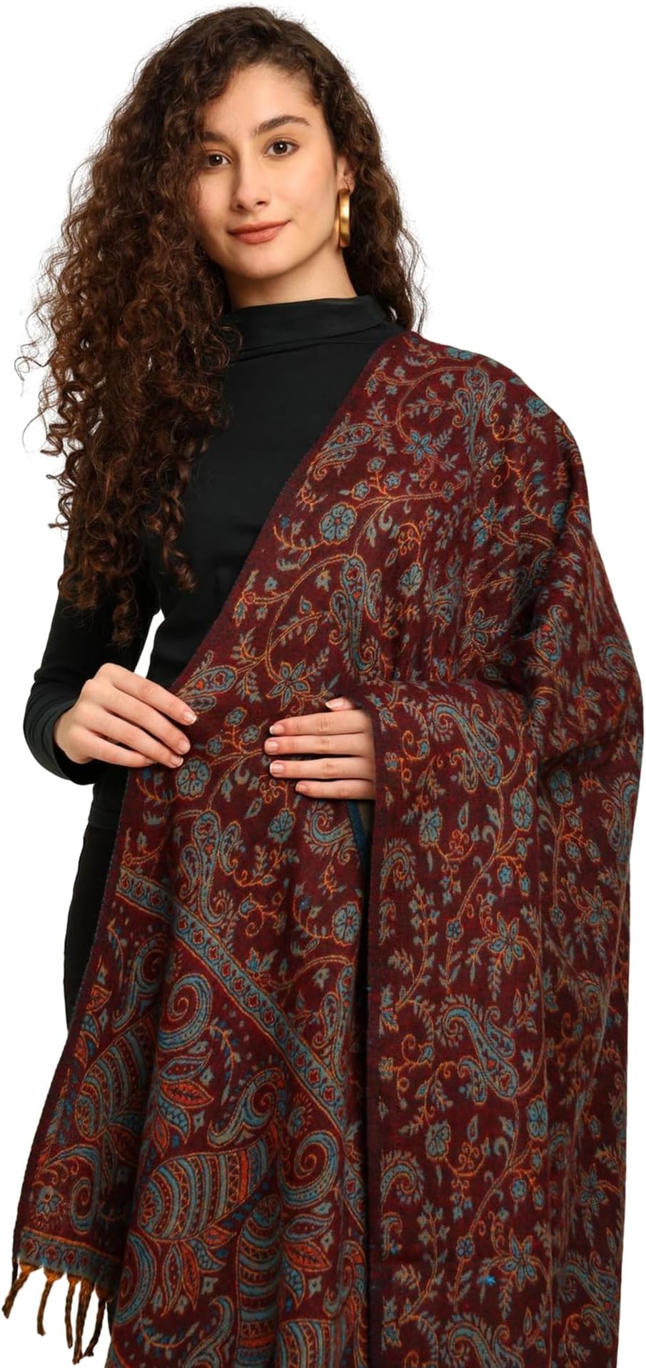 KE KANHA EXPORTS scarf for women stylish | Scarf For Women | face mask | Printed Fancy Tassle Full Face Cover | Head | Hair Face Protection | Sun Protection in summer & Winter | Lightweight