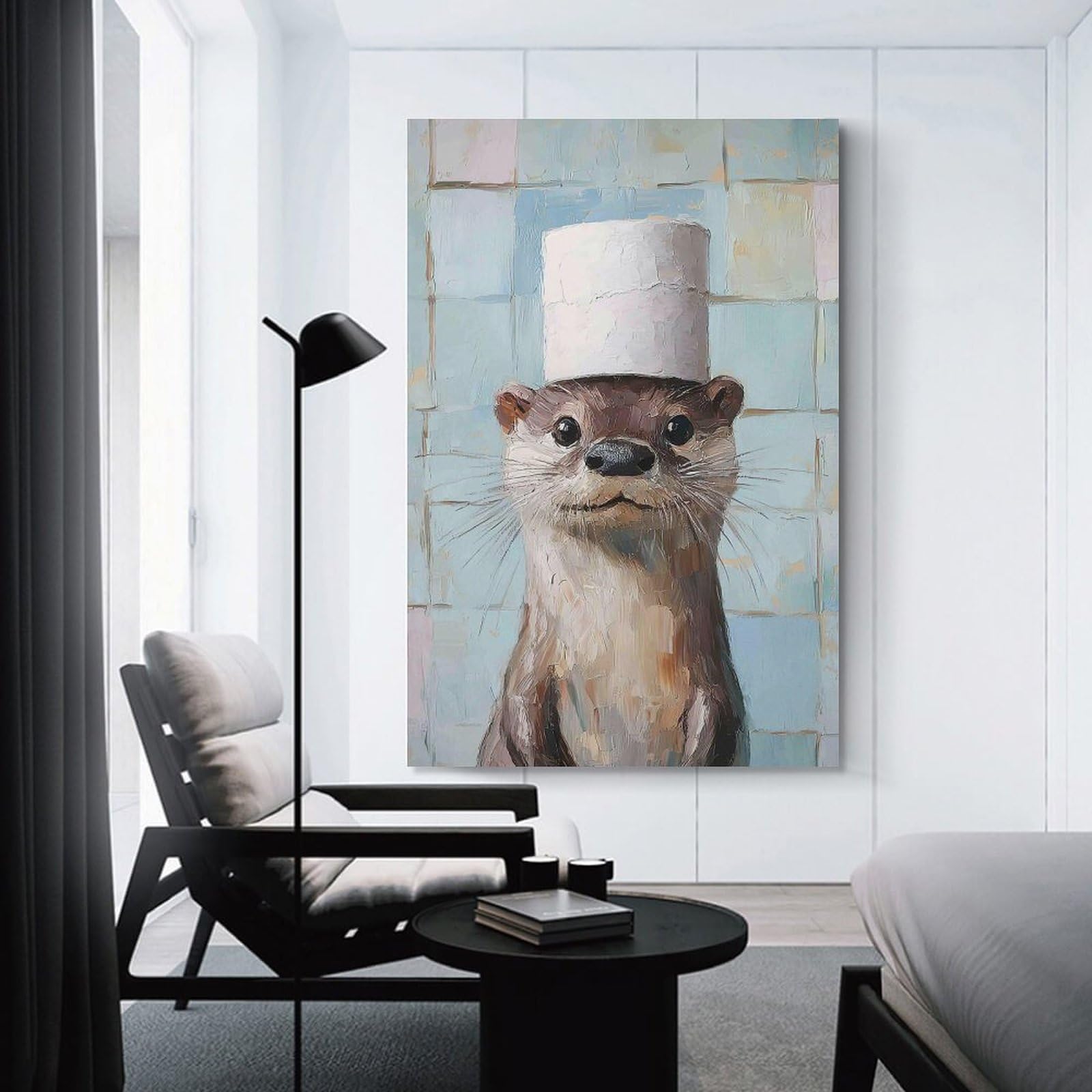 Puzzle 2000 Pièces Chapeau de Chef Loutre- Puzzle Adulte 2000 Pièces en Carton - Dimensions 70x100cm