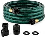 Garden Hose No Leaking for Watering: No Kink and Lightweight - 1/2" Water Hoses 15FT with Fittings for Outdoor Yard