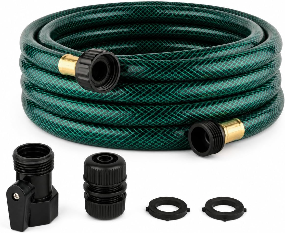 Orgrimmar 15FT 1/2-Inch Style PVC Garden Hose with Male-to-Female Ends