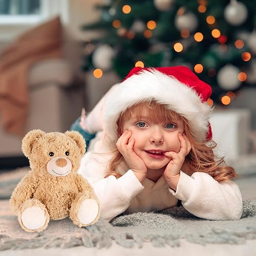 Miniatura 8 de Animales de peluche de oso, almohadillas térmicas aptas para microondas, para terapia de calor, alivia el estrés y la ansiedad, abrazos, compañía