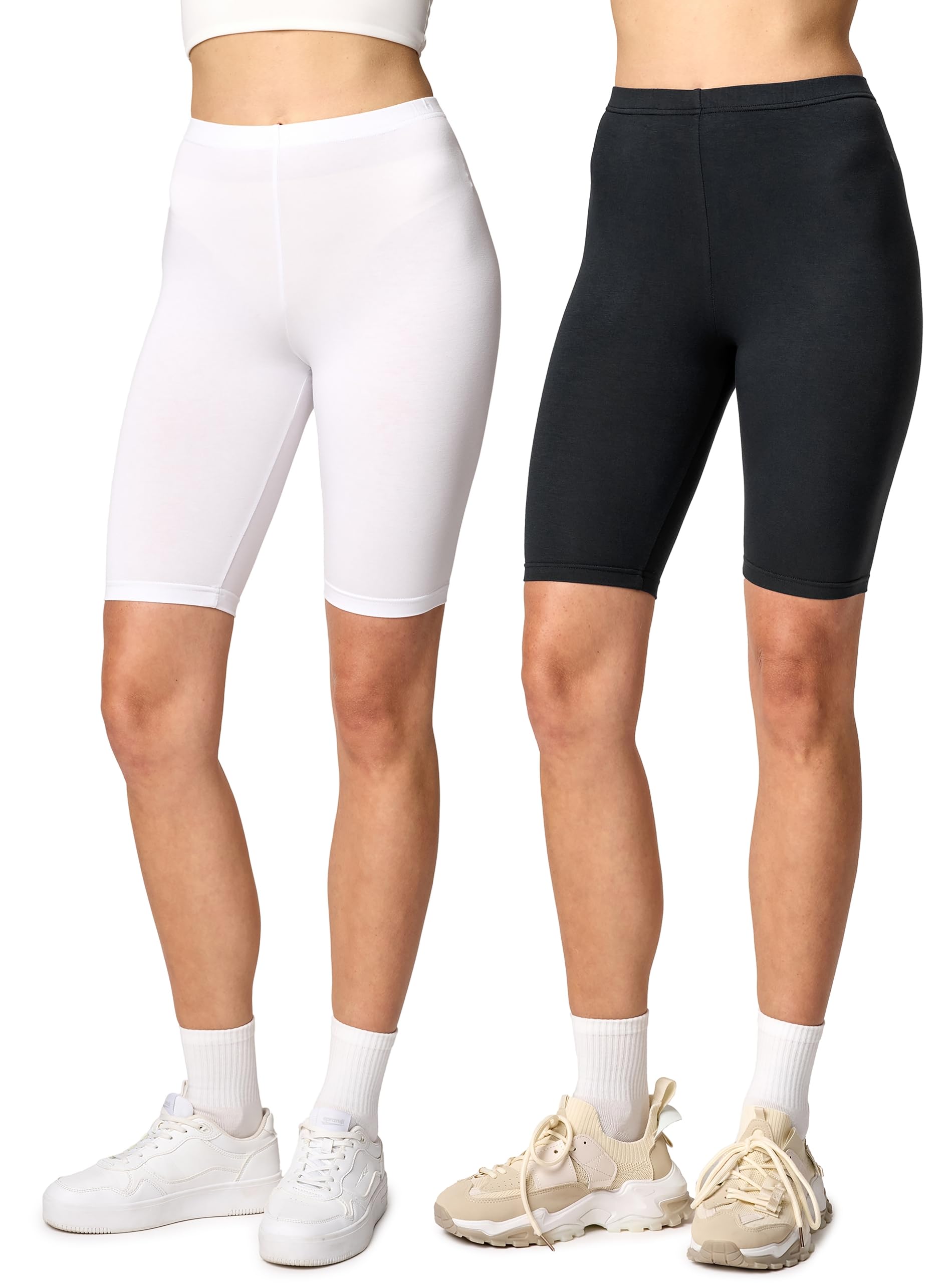 Merry Style Damen Shorts Kurze Leggings Bequeme Radlerhose aus Viskose MS10-145