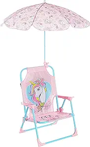 Idea Nuova JoJo Siwa Kids Outdoor Beach Chair with Umbrella